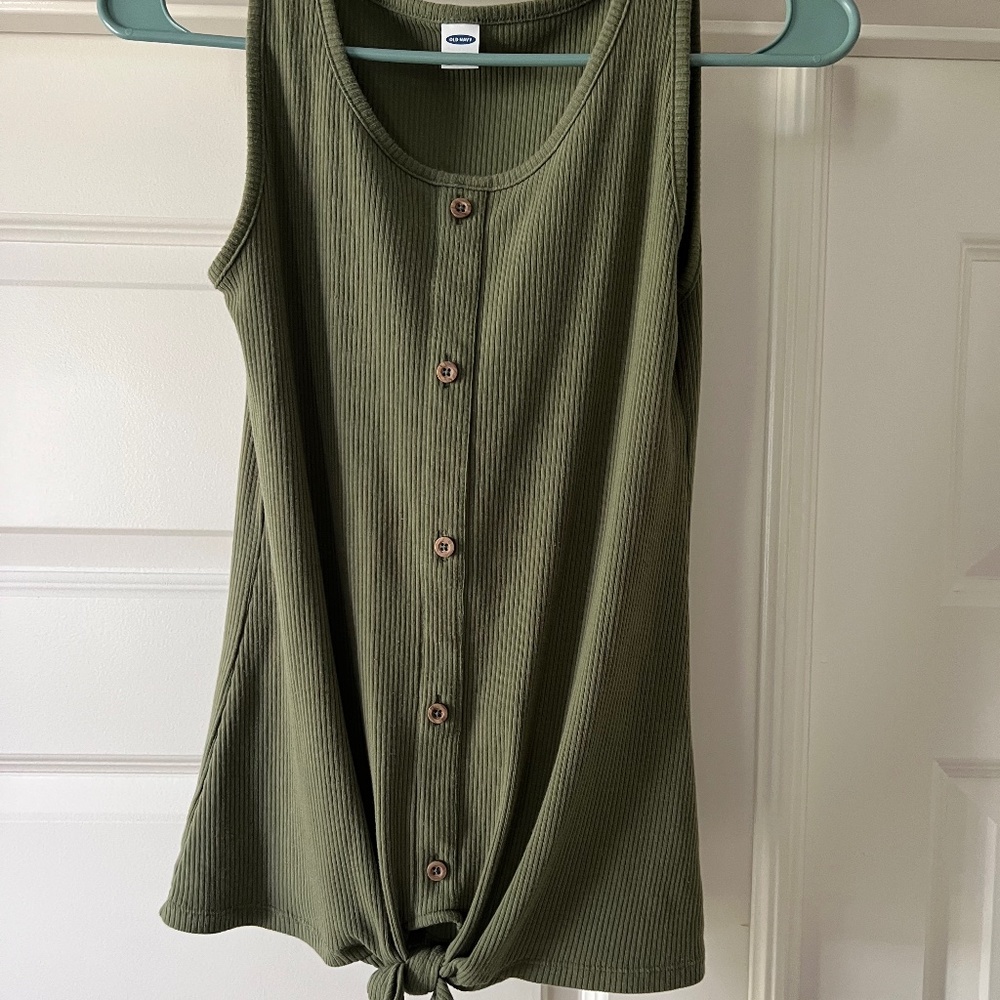 Sleeveless Olive Green Tank